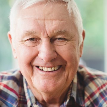 old man happy smiling medical alert systems